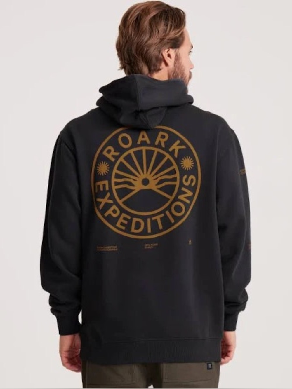 Roark Men’s XL Expeditions Pullover Graphic Hoodie Black